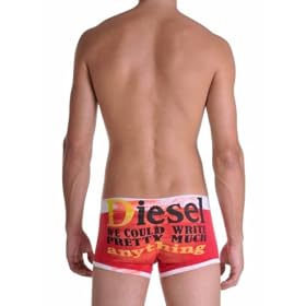 Diesel Men's Boxer Briefs Breddox Orange / Red