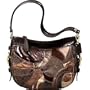 Coach Patchwork Signature Zoe Top Handle Pouch Bag 41886 Brown