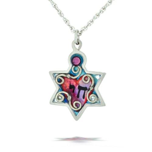 Chai (Life) in Star of David Necklace from the Artazia Collection #622 JN