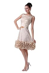 Petite Lace Satin/Silk Bridesmaid Dress 