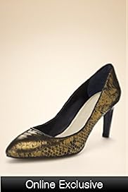 Autograph Leather Pointed Toe Snakeskin Print Shoes with InsoliaÃ‚Â®