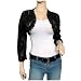 Plus Size Black Long Sleeve Lace Cropped Bolero Shrug - 1X
