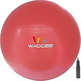 Wacces 75 cm Professional Burst Resistand Stability and Body Ball (Red)