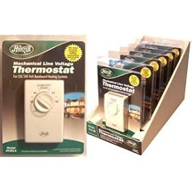 MECHANICAL LINE VOLTAGE THERMOSTAT IN COUNTER DISPLAY - CASE PACK OF 6
