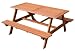Outdoor Living : A Frame Picnic Table - Wooden Garden Bench with Table