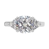 Millie's Rose Cut Engagement Ring - Faux Diamond CZ