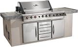 Napoleon Built-In Infrared Series BIPF600P1 56 Built-in Gas Grill with 1102 sq. in. Cooking Surface, 101500 Total BTU, 2 Bottom Burners, 2 Infrared Burner, Infrared Rear Rotisserie Burner, Dual Side Burners and WAVE Rod Cooking Grids: Stainless Steel: Liquid Propane