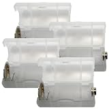 Hitech - Plastic Adpter Shells Convert Any AA Battery To Work In a D Size Compartment - 4 Pack