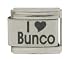 SilverBin I Heart Bunco Stainless Steel Italian Charm Link