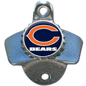 Chicago Bears Wall Mount Bottle Opener: Sports &amp; Outdoors