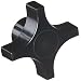 DimcoGray Black Phenolic 4 Prong Knob Female, Brass Insert 1/2-13" x 5/8" Depth, 2-1/4" Diameter x 1-1/8" Height x 1" Hub Dia, 9/16" Hub Length (Pack of 10)
