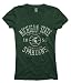 Michigan State Spartans Green Women's Sporty Hoops Deep V-Neck T-Shirt