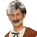 ADULT Gepetto Wig and Moustache - Fun for Old World Italy or Pinocchio Costume Themes