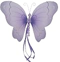 Nylon Butterfly Wall Decor - Purple Brianna Butterfly