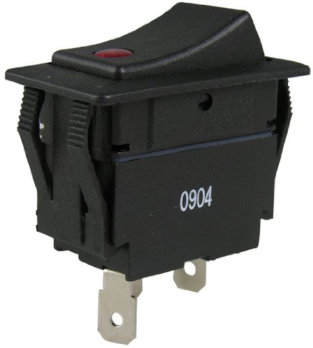 Gardner Bender GSW-49 Rocker Switch Lighted, 10A 277VAC, Single Pull Single Throw, Red On Sale