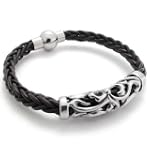Konov Jewellery Braided Genuine Leath...