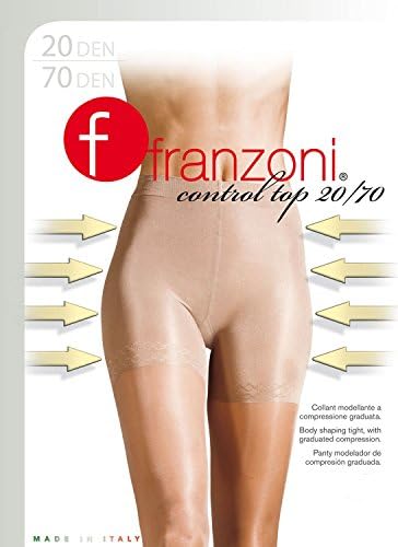 Franzoni Control Top 20/70 Women's Hi-Tech Pantyhose with Graduated Compression