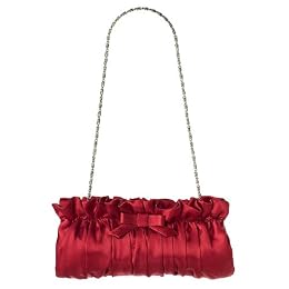 Merona® Framed Satin Ruched Clutch Bag - Red : Target : merona target red ruched