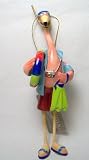 Flamingo Poses Pink Flamingo with Scuba Gear Christmas Ornaments #871447