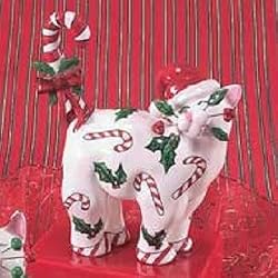 Amy Lacombe Whimsiclay Cat- Peppermint