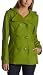 Miss Sixty Women's Wool Coat With Wing Collar And Hood