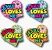 DAZZLE STICKERS JESUS LOVES 120/PK