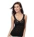 Shawhuaa Womens Sexy Floral Lace Deep V Neck Basic Cami Tank Top