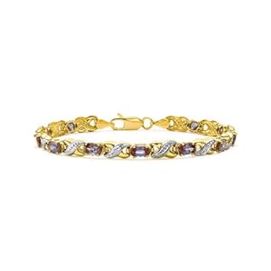 Cultured Alexandrite & Diamond Chameleon Bracelet
