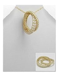 CZ Pendant Necklace In 92.5 Sterling Silver