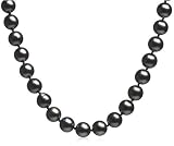 18k White Gold 8-9mm Tahitian Pearl Strand Necklace, 18