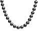 Jewelry : 18k White Gold 8-9mm Tahitian Pearl Strand Necklace, 18"