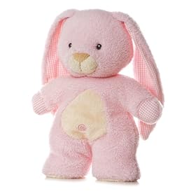  Aurora Plush 10 inch Fleecy Friends Pink Bunny