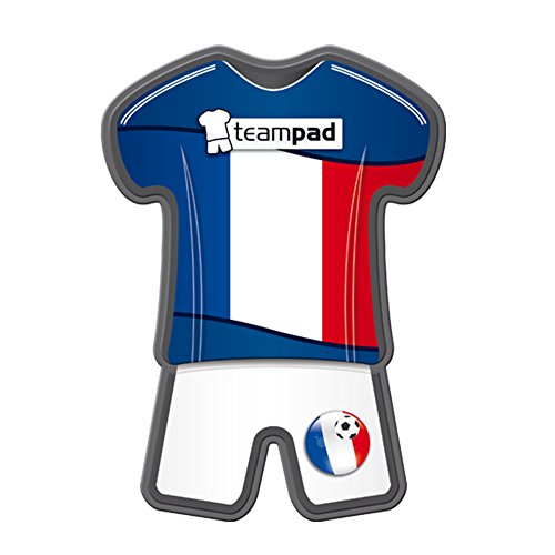 Fanartikel Antirutschpad Autohalterung Antirutschmatte Halterung für Auto Armaturenbrett Pad Teampad als Ablage für Handy & Navi mit Fussball Weltmeisterschaft 2014 WM & EM Trikot Flagge Style – Frankreich
