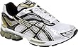 Asics Womens Gel Kushon White/Chocolate/Metallic Gold Running