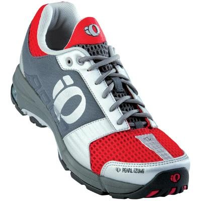 Pearl iZUMi Men's Fuel Cyling Shoe,True Red/Silver,42 M EU / US Men's 8.5 M