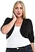 Stylzoo Women's Plus Size Premium Rayon Bolero Shrug Cover up