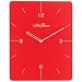 Seth Thomas Caliente Red Wood Case with Red Dial Rectangular Contemporary Wall Clock