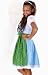 Stockerpoint Midi Dirndl 3tlg. Sunshine hellblau 60 cm, Größe 40