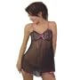 Womens Sexy Lingerie: Sexy Transparent Babydoll & G-String / Panties Set (Size: one size fits all)