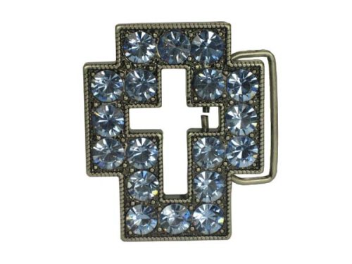 Click here to buy Rhinestone Cross Belt Buckle by beltiscool.