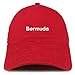 Trendy Apparel Shop Bermuda Embroidered Unstructured Cotton Dad Hat - Red