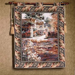 Lily Pond Wall Hanging Tapestry by Luxury Lane