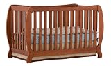 Stork Craft Monza II Fixed Side Convertible Crib, Oak