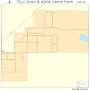 Street & Road Map of Bush, Illinois IL - Printed poster size wall atlas of your home town
