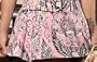 Folter Clothing TOUGH COOKIE SKIRT in Pink Tattoo Flash Print