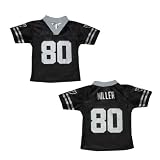 Baby Infant / Boys Or Girls NFL Oakland Raiders Athletic Comfortable Fit Short Sleeve Jersey Shirt - Black (Size: 24M)