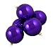 Club Pack of 16 Shiny Purple Violet Glass Ball Christmas Ornaments 3.25