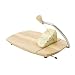T&G Scimitar Cheese Board in Natural Hevea Wood with Wire Cutter