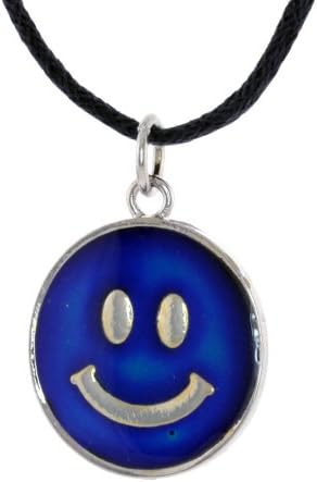Mood Pendent "Happy Face" Double Knots Adjustable Cord Chain Necklace