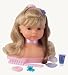 Corolle Hairstyling and Makeup Head - 9 Tall with Rooted Blonde Hair and Blue Eyes